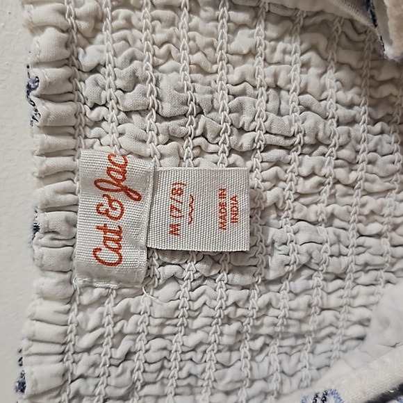 Girls Stripe Jumper Size M - Picture 3 of 4